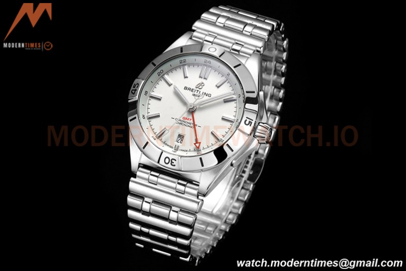 Breitling - Chronomat Automatic GMT 40mm SS/SS White BLSF A2836