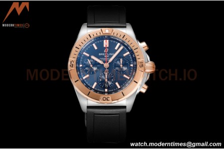 Breitling - Chronomat B01 42mm Chronograph RG/RU Blue BLSF 7750 Mod
