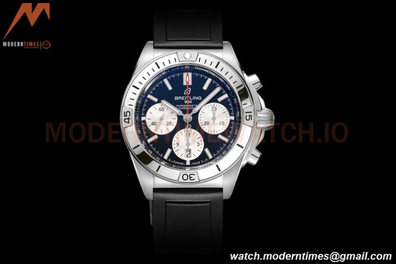 Breitling - Chronomat B01 42mm Chronograph SS/RU Black BLSF 7750 Mod