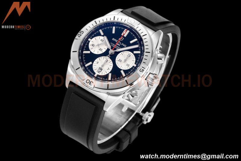 Breitling - Chronomat B01 42mm Chronograph SS/RU Black BLSF 7750 Mod