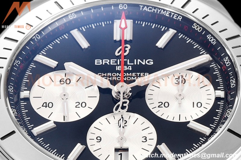 Breitling - Chronomat B01 42mm Chronograph SS/RU Black BLSF 7750 Mod