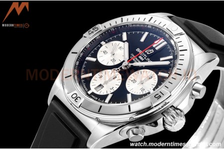 Breitling - Chronomat B01 42mm Chronograph SS/RU Black BLSF 7750 Mod