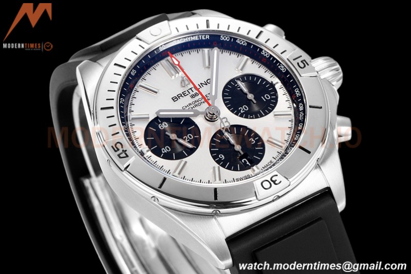 Breitling - Chronomat B01 42mm Chronograph SS/RU Silver BLSF 7750 Mod