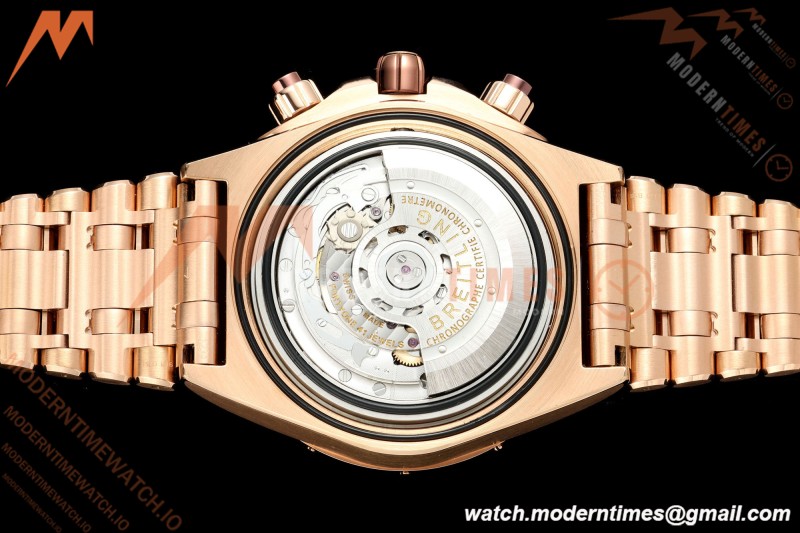 Breitling - Super Chronomat B01 44mm RG/RG Brown Dial TF A7750 Mod