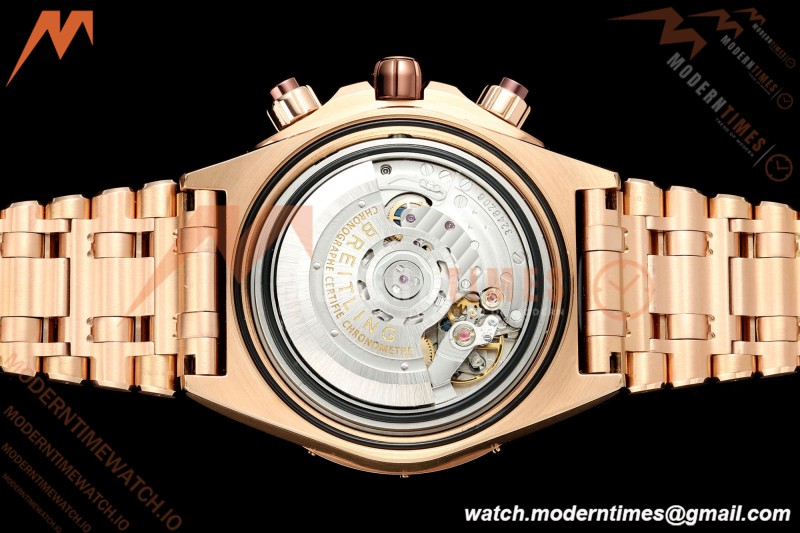 Breitling - Super Chronomat B01 44mm RG/RG Brown Dial TF A7750 Mod