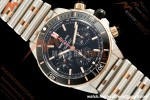 Breitling - Super Chronomat B01 44mm SS/RG Black Dial TF A7750 Mod