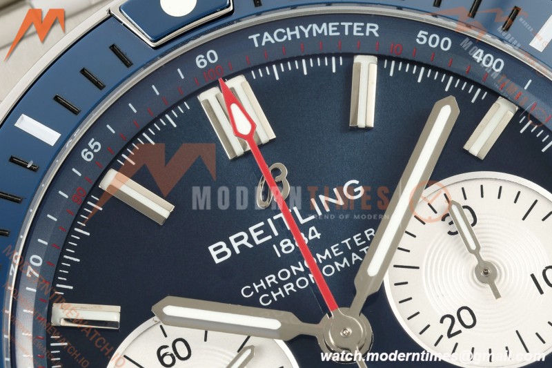 Breitling - Super Chronomat B01 44mm SS/SS Blue Dial TF A7750 Mod