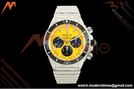 Breitling - Super Chronomat B01 44mm SS/SS Yellow Dial TF A7750 Mod | 브라이틀링 - 슈퍼 크로노맷 B01 44mm SS/SS 옐로우 다이얼 TF A7750 모드