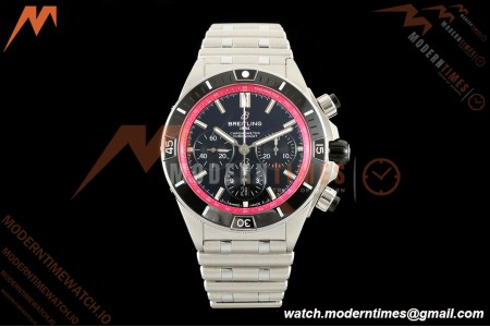 Breitling - Super Chronomat B01 Year of The Dragon 44mm SS/SS Blk/Purp Dial TF A7750 Mod | 브라이틀링 - 슈퍼 크로노맷 B01 용의 해 44mm SS/SS 블랙/퍼플 다이얼 TF A7750 모드