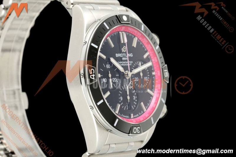 Breitling - Super Chronomat B01 Year of The Dragon 44mm SS/SS Blk/Purp Dial TF A7750 Mod