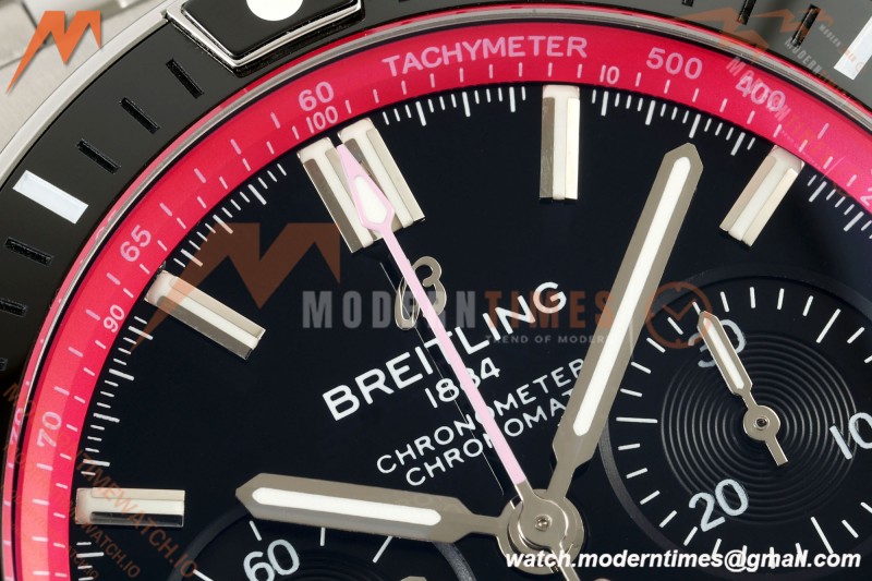 Breitling - Super Chronomat B01 Year of The Dragon 44mm SS/SS Blk/Purp Dial TF A7750 Mod