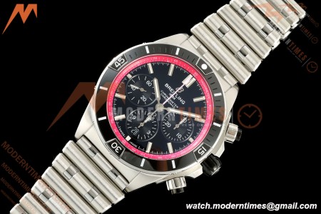 Breitling - Super Chronomat B01 Year of The Dragon 44mm SS/SS Blk/Purp Dial TF A7750 Mod | 브라이틀링 - 슈퍼 크로노맷 B01 용의 해 44mm SS/SS 블랙/퍼플 다이얼 TF A7750 모드