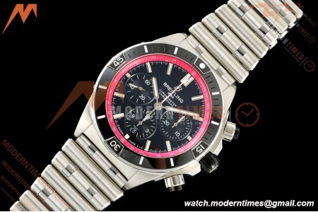 Breitling - Super Chronomat B01 Year of The Dragon 44mm SS/SS Blk/Purp Dial TF A7750 Mod | 브라이틀링 - 슈퍼 크로노맷 B01 용의 해 44mm SS/SS 블랙/퍼플 다이얼 TF A7750 모드
