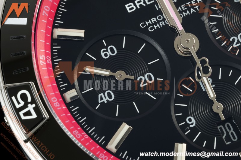 Breitling - Super Chronomat B01 Year of The Dragon 44mm SS/SS Blk/Purp Dial TF A7750 Mod