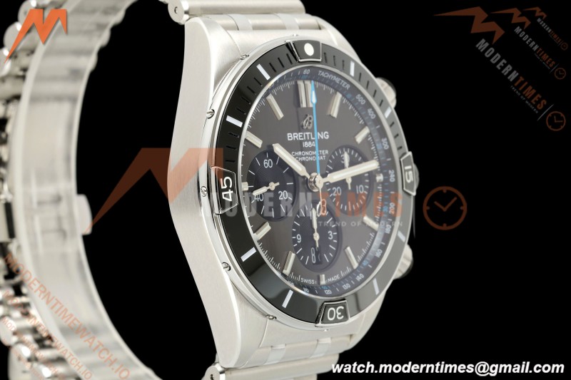 Breitling - Super Chronomat B01 44mm SS/SS Grey Dial TF A7750 Mod | 브라이틀링 - 슈퍼 크로노맷 B01 44mm SS/SS 그레이 다이얼 TF A7750 모드