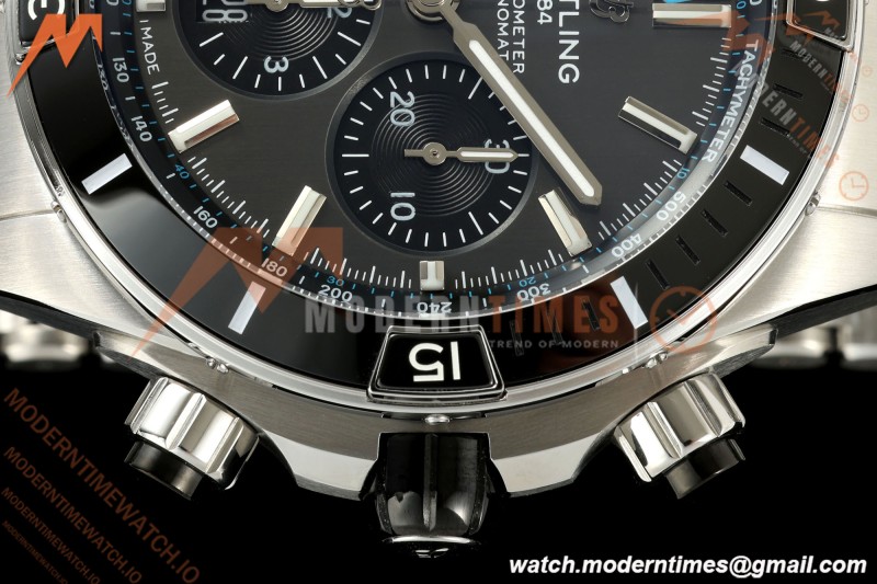 Breitling - Super Chronomat B01 44mm SS/SS Grey Dial TF A7750 Mod | 브라이틀링 - 슈퍼 크로노맷 B01 44mm SS/SS 그레이 다이얼 TF A7750 모드