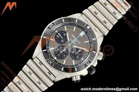 Breitling - Super Chronomat B01 44mm SS/SS Grey Dial TF A7750 Mod | 브라이틀링 - 슈퍼 크로노맷 B01 44mm SS/SS 그레이 다이얼 TF A7750 모드