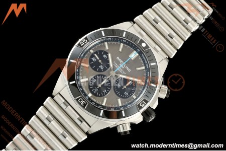Breitling - Super Chronomat B01 44mm SS/SS Grey Dial TF A7750 Mod | 브라이틀링 - 슈퍼 크로노맷 B01 44mm SS/SS 그레이 다이얼 TF A7750 모드