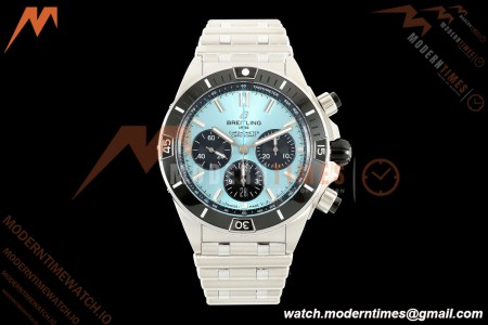 Breitling - Super Chronomat B01 44mm SS/SS Ice Blue Dial TF A7750 Mod | 브라이틀링 - 슈퍼 크로노맷 B01 44mm SS/SS 아이스 블루 다이얼 TF A7750 모드