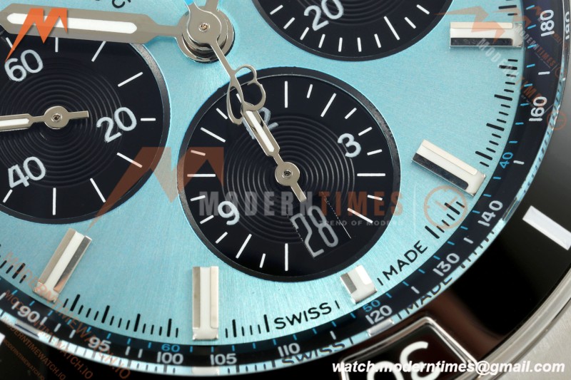 Breitling - Super Chronomat B01 44mm SS/SS Ice Blue Dial TF A7750 Mod | 브라이틀링 - 슈퍼 크로노맷 B01 44mm SS/SS 아이스 블루 다이얼 TF A7750 모드