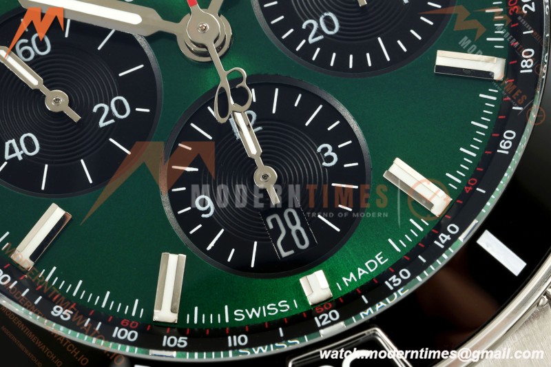 Breitling - Super Chronomat B01 44mm SS/SS Ice Green Dial TF A7750 Mod | 브라이틀링 - 슈퍼 크로노맷 B01 44mm SS/SS 아이스 그린 다이얼 TF A7750 모드
