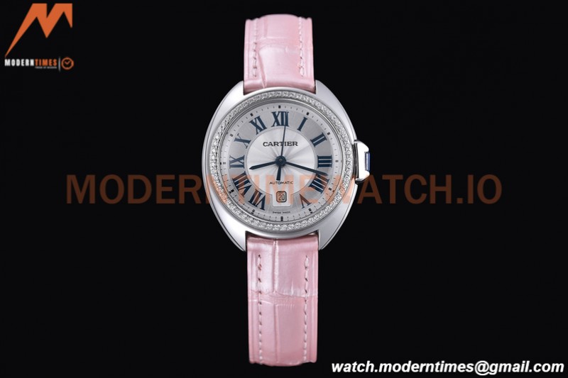 Cartier - Cle De Cartier 31mm Diamond SS/LE White/Rmn RXWF Swiss Eta2671
