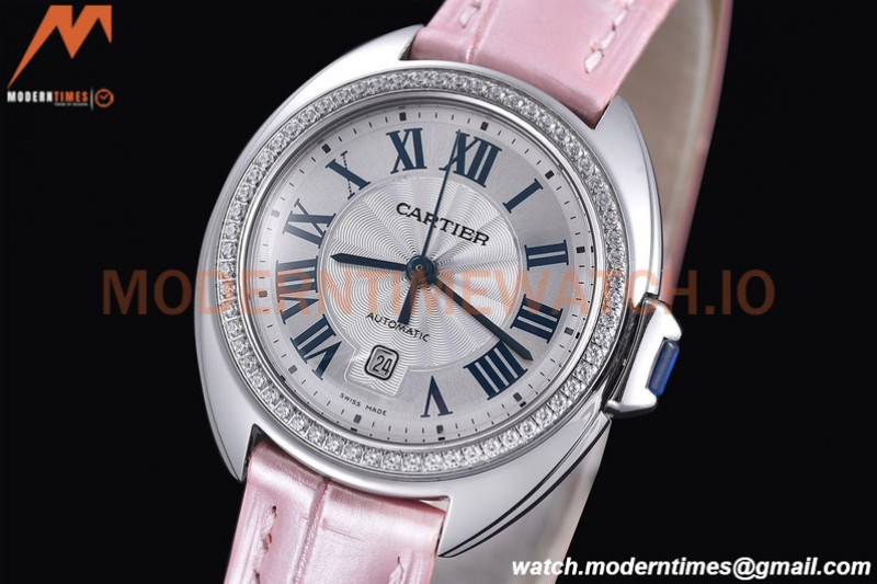 Cartier - Cle De Cartier 31mm Diamond SS/LE White/Rmn RXWF Swiss Eta2671