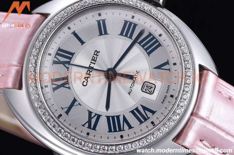 Cartier - Cle De Cartier 31mm Diamond SS/LE White/Rmn RXWF Swiss Eta2671