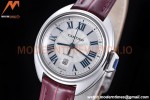 Cartier - Cle De Cartier 31mm SS/LE White/Rmn Red Strap RXWF Swiss Eta2671