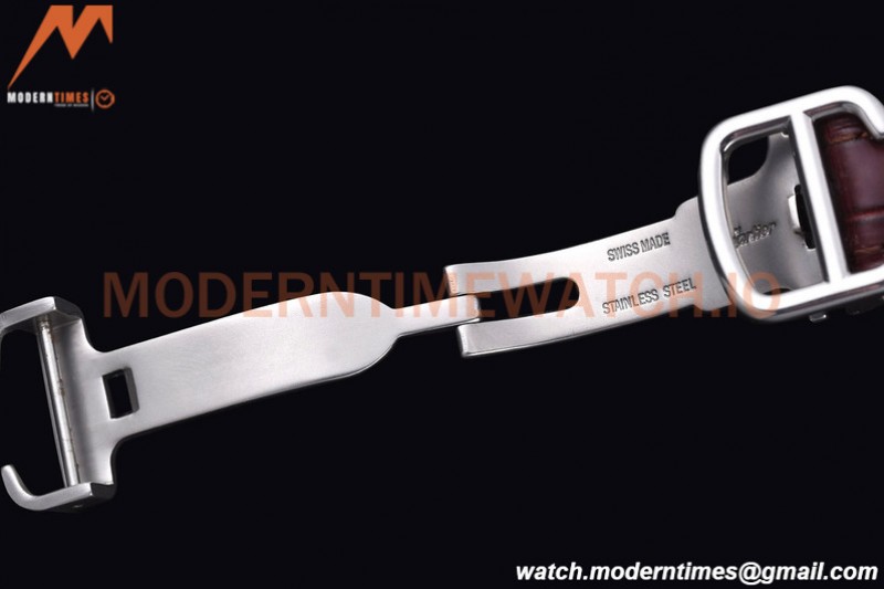 Cartier - Cle De Cartier 31mm SS/LE White/Rmn Red Strap RXWF Swiss Eta2671