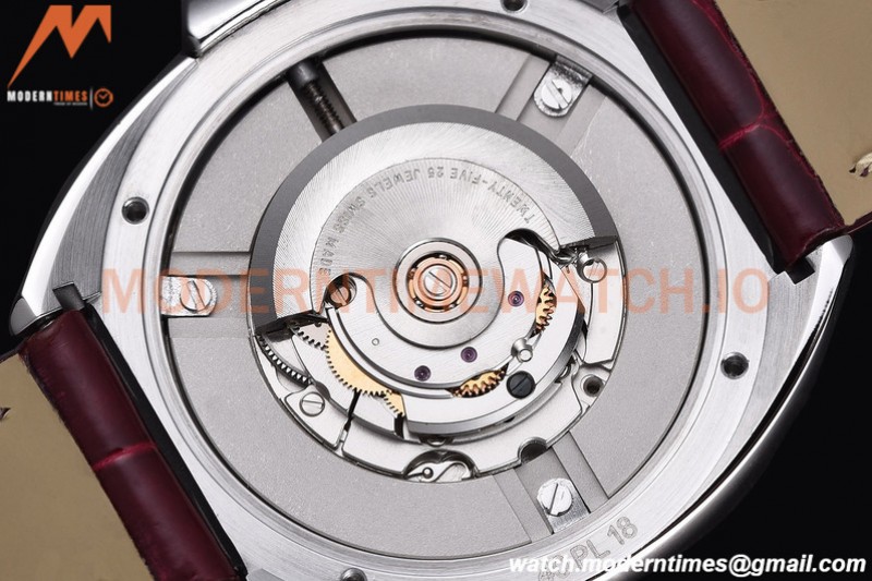 Cartier - Cle De Cartier 31mm SS/LE White/Rmn Red Strap RXWF Swiss Eta2671