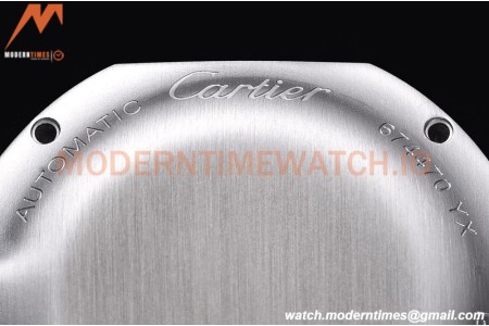 Cartier - Cle De Cartier 31mm SS/LE White/Rmn Red Strap RXWF Swiss Eta2671