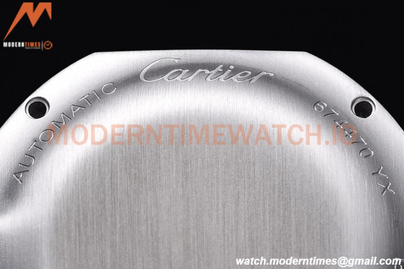 Cartier - Cle De Cartier 31mm SS/LE White/Rmn Red Strap RXWF Swiss Eta2671