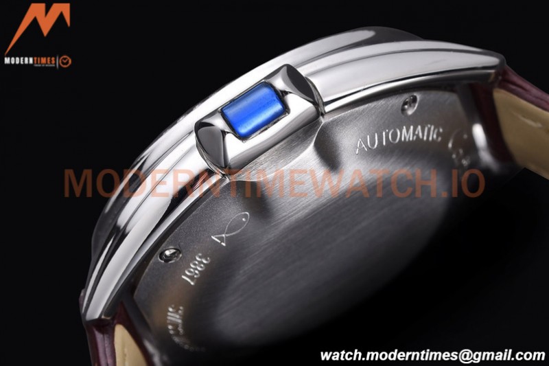 Cartier - Cle De Cartier 31mm Diamond SS/LE White/Rmn Red Strap RXWF Swiss Eta2671