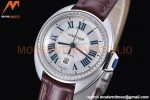 Cartier - Cle De Cartier 31mm Diamond SS/LE White/Rmn Red Strap RXWF Swiss Eta2671