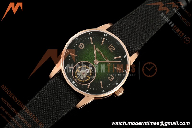 Audemars Piguet - Code 11.59 26396NR 41mm RG/NY Smoked Green Dial APPF Tourb