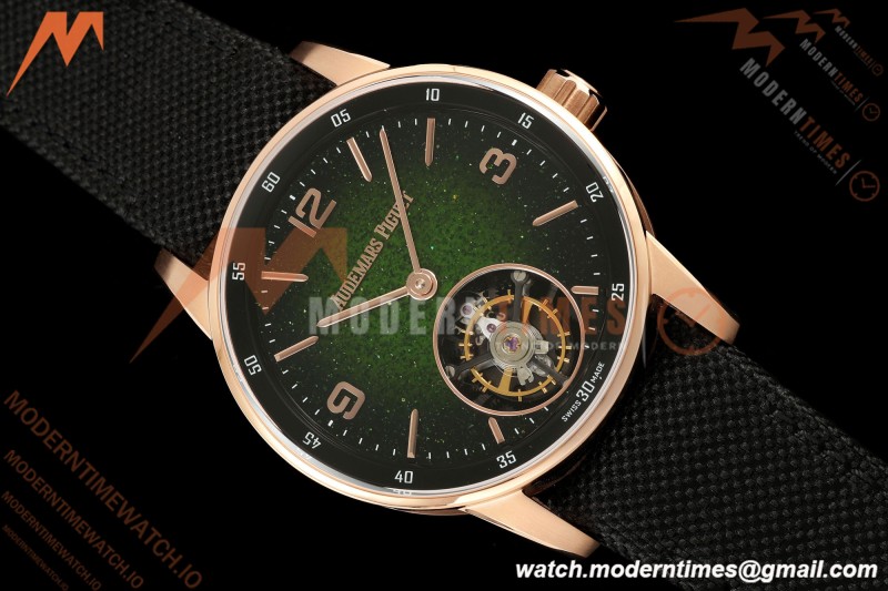 Audemars Piguet - Code 11.59 26396NR 41mm RG/NY Smoked Green Dial APPF Tourb