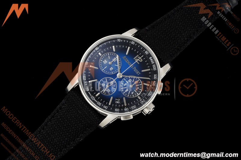 Audemars Piguet - Code 11.59 Chrono 26393BC 41mm SS/NY Smoked Blue Dial APSF SA4401