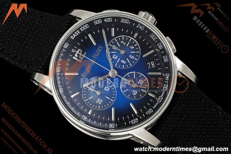 Audemars Piguet - Code 11.59 Chrono 26393BC 41mm SS/NY Smoked Blue Dial APSF SA4401