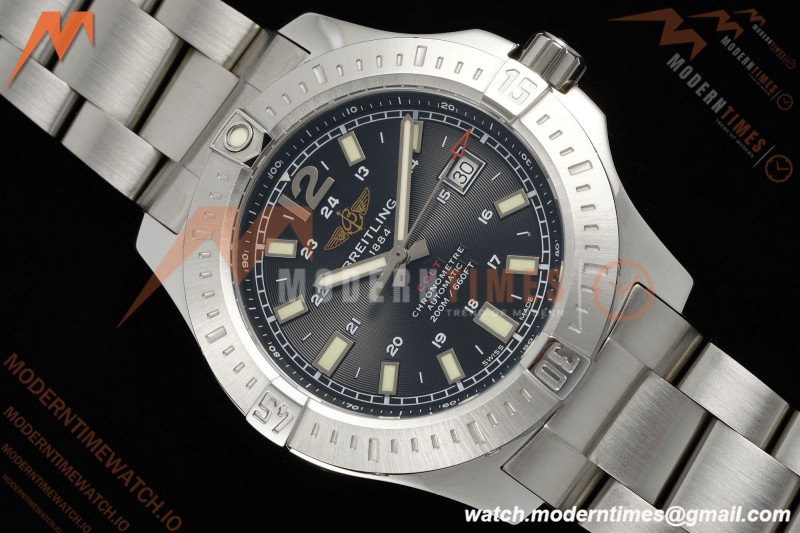 Breitling - Colt Automatic 44mm SS/SS Blk/Stk TF V2 A2824