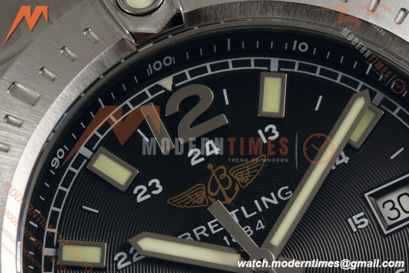 Breitling - Colt Automatic 44mm SS/SS Blk/Stk TF V2 A2824