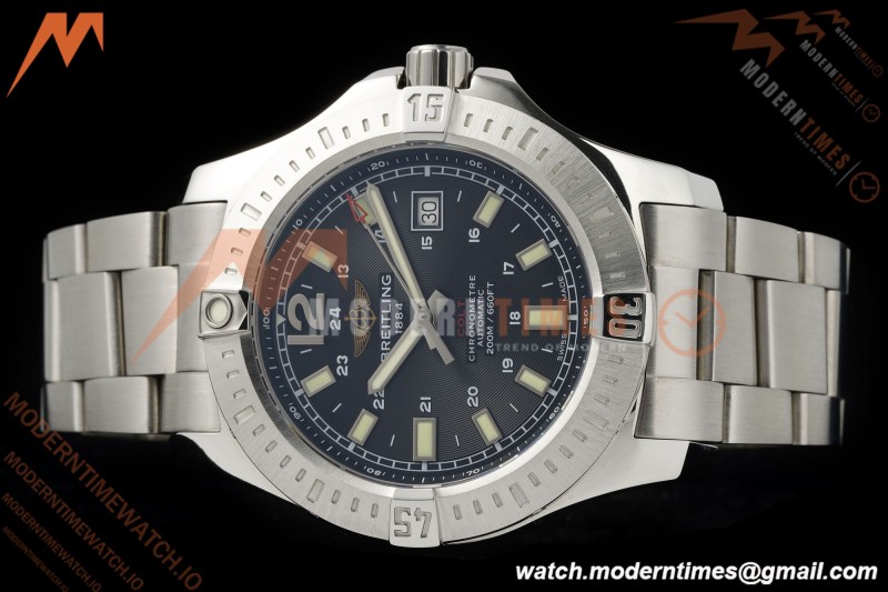 Breitling - Colt Automatic 44mm SS/SS Blk/Stk TF V2 A2824