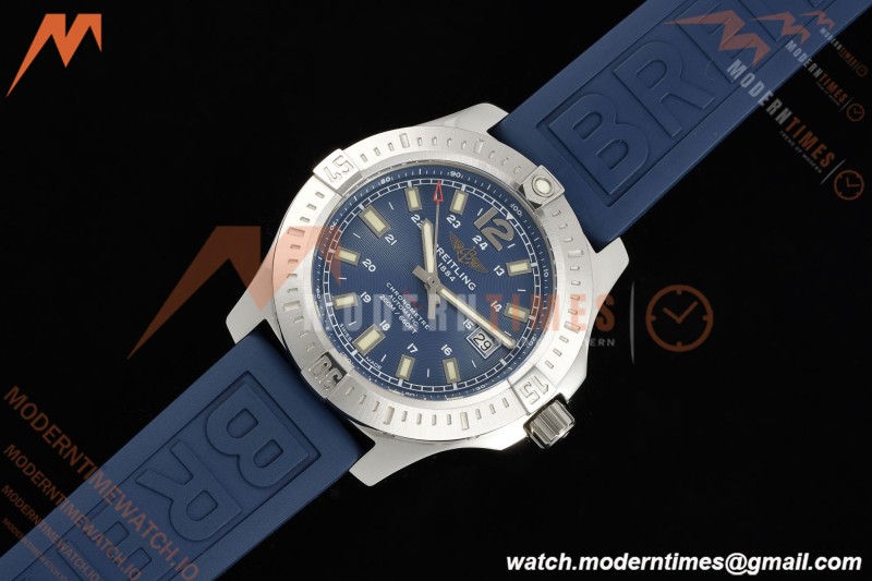 Breitling - Colt Automatic 44mm SS/RU Blue/Stk TF V2 A2824 | 브라이틀링 - 콜트 오토매틱 44mm SS/RU 블루/Stk TF V2 A2824