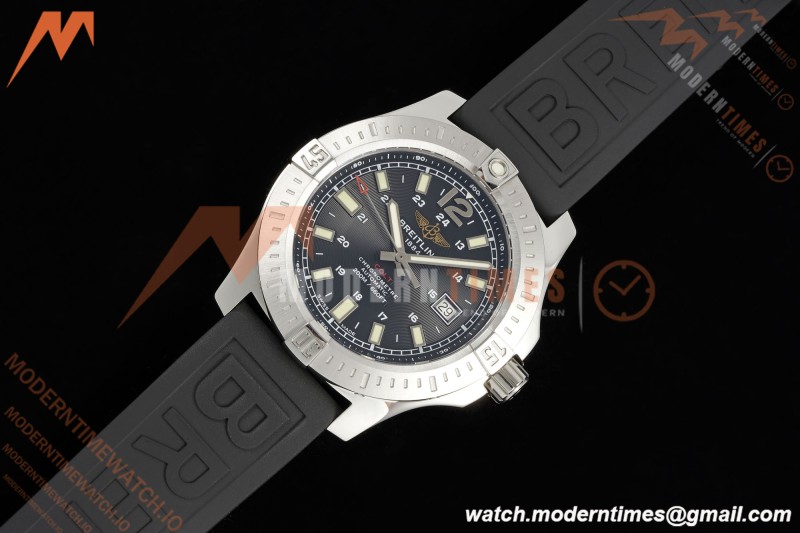 Breitling - Colt Automatic 44mm SS/RU Blk/Stk TF V2 A2824 | 브라이틀링 - 콜트 오토매틱 44mm SS/RU 블랙/스틸 TF V2 A2824