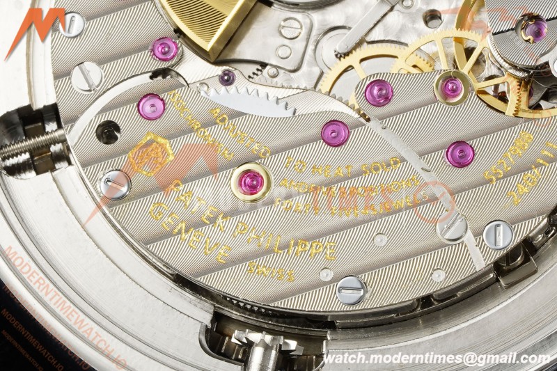 Patek Philippe - Grand Complications 6104G 44mm Celestial Blue SS/LE Dia/Num MY9015 Mod | 파텍 필립 - 그랜드 컴플리케이션 6104G 44mm 셀레스티얼 블루 SS/LE 직경/숫자 MY9015 모드