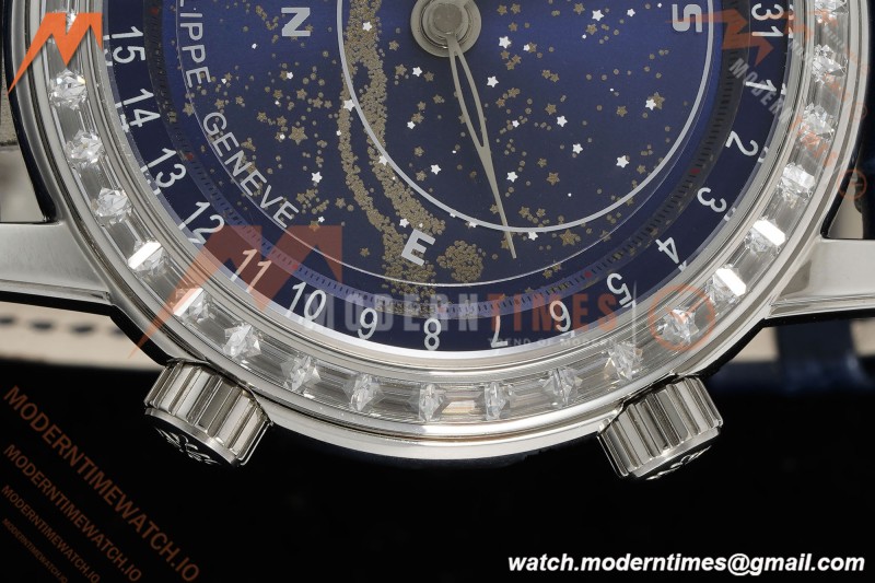 Patek Philippe - Grand Complications 6104G 44mm Celestial Blue SS/LE Dia/Num MY9015 Mod | 파텍 필립 - 그랜드 컴플리케이션 6104G 44mm 셀레스티얼 블루 SS/LE 직경/숫자 MY9015 모드