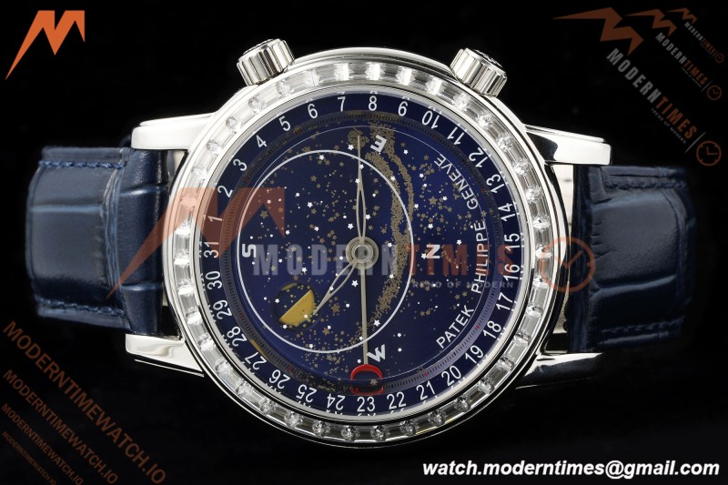 Patek Philippe - Grand Complications 6104G 44mm Celestial Blue SS/LE Dia/Num MY9015 Mod | 파텍 필립 - 그랜드 컴플리케이션 6104G 44mm 셀레스티얼 블루 SS/LE 직경/숫자 MY9015 모드