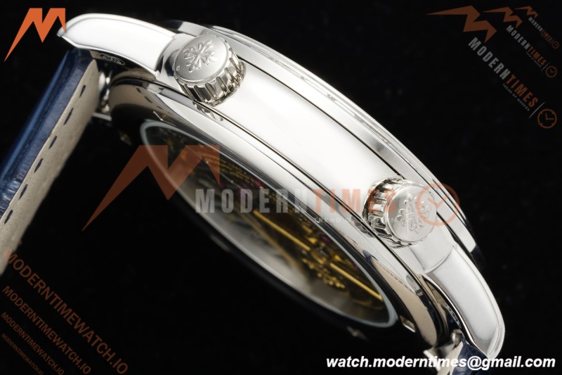 Patek Philippe - Grand Complications 6104G 44mm Celestial Blue SS/LE Dia/Num MY9015 Mod | 파텍 필립 - 그랜드 컴플리케이션 6104G 44mm 셀레스티얼 블루 SS/LE 직경/숫자 MY9015 모드
