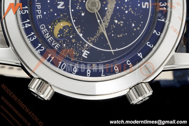 Patek Philippe - Grand Complications 6102P 44mm Celestial Blue SS/LE GRF MY9015 Mod