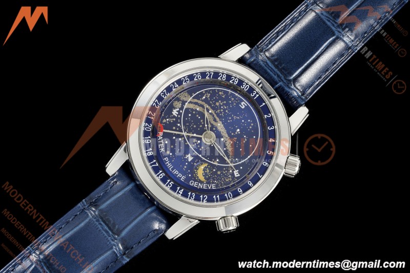 Patek Philippe - Grand Complications 6102P 44mm Celestial Blue SS/LE GRF MY9015 Mod
